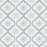 Smile Tile Эклектика Арабески Голубой 20x20