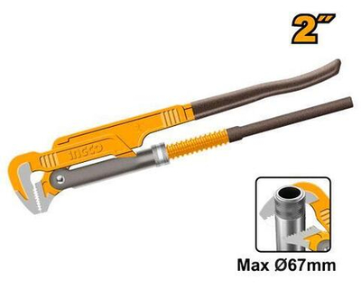 Ключ трубный рычажный 2"х67мм тип 90° SUPER INGCO HPW04021