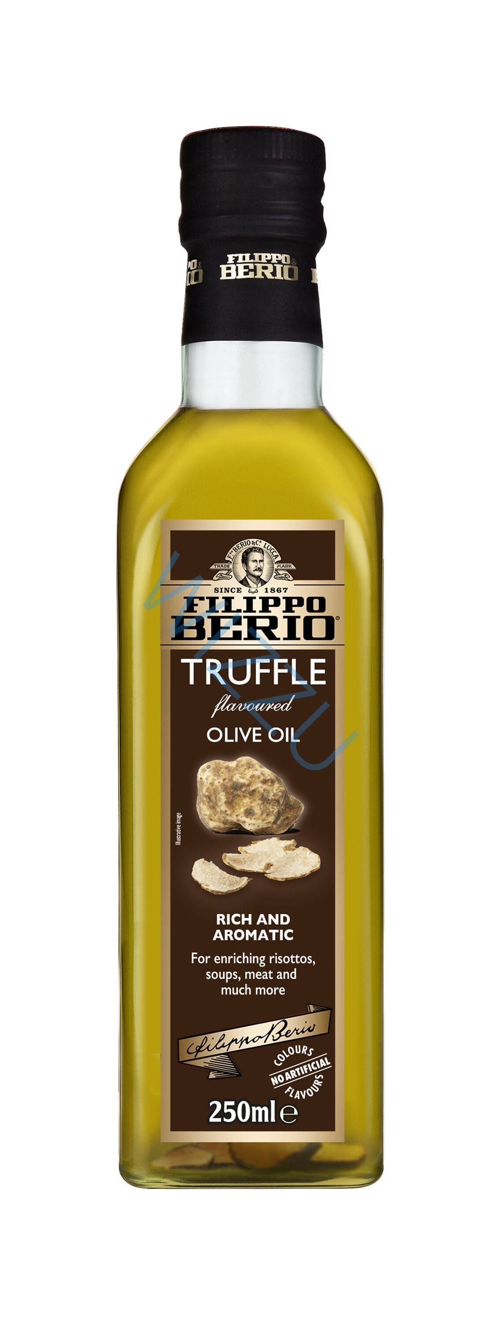 Масло оливковое нерафинированное EXTRA VIRGIN с трюфелем, СТ/Б, 0,25 Л, FILIPPO BERIO