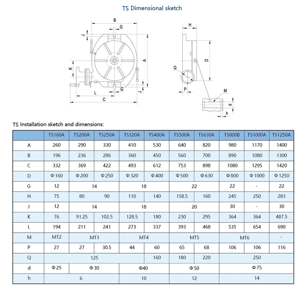 Поворотный стол горизонтальный D630 TS630A