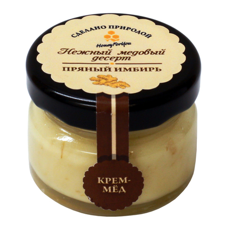 Нежный медовый десерт HoneyForYou "Пряный имбирь", крем-мед, 35 г.