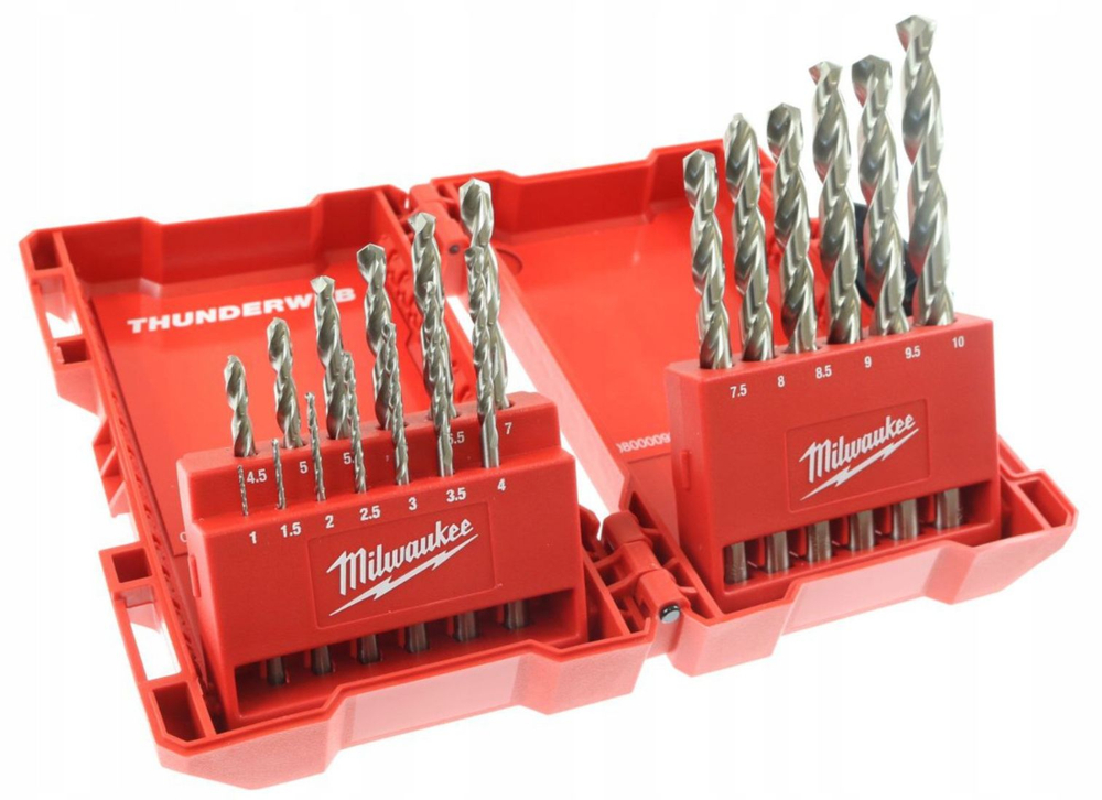 Набор сверл по металлу HSS-G THUNDERWEB 19 шт Milwaukee 4932352374