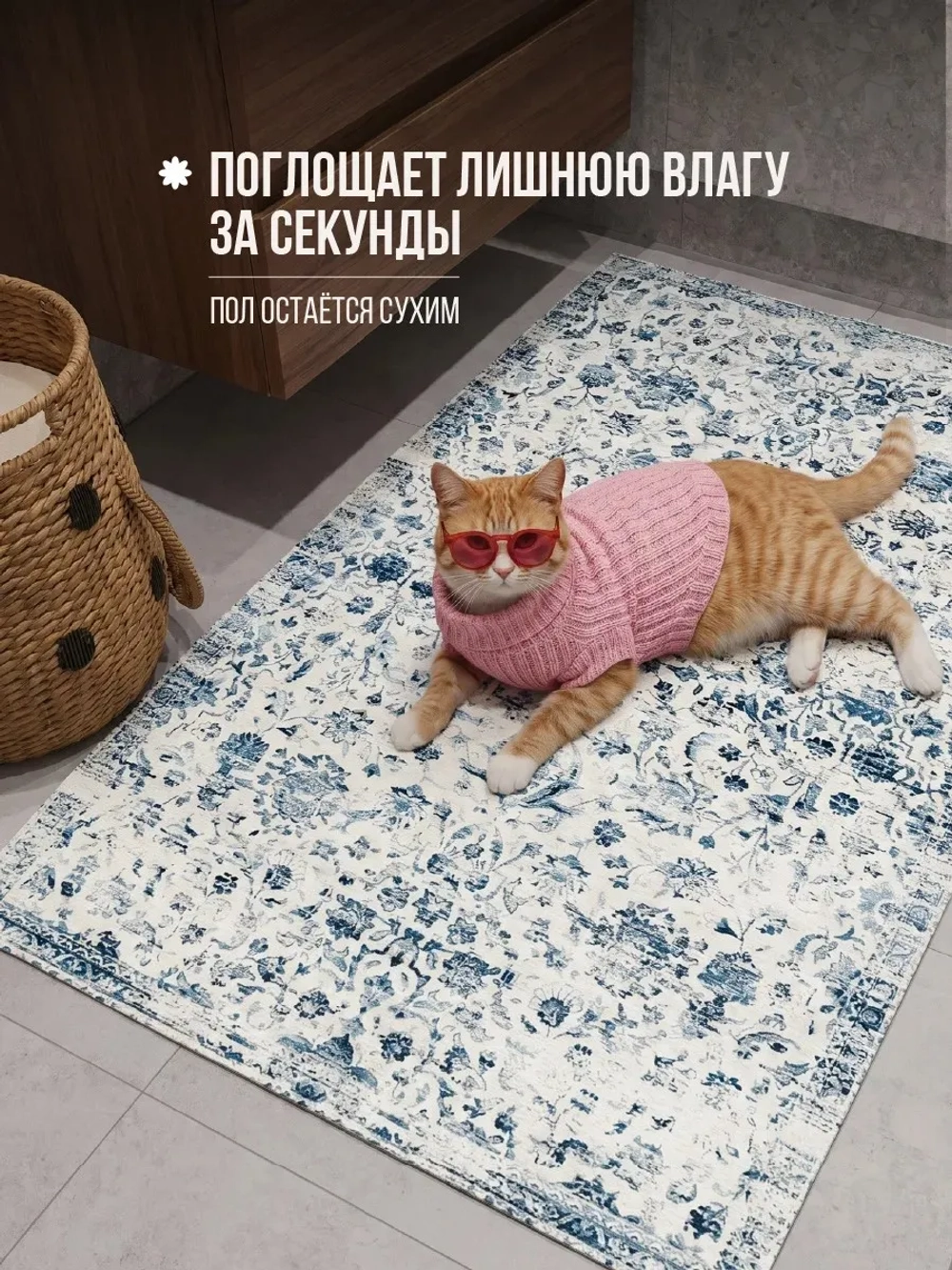 Коврик для ванной Porcelain