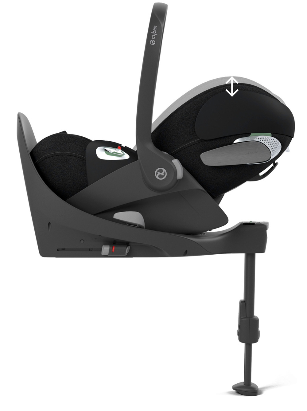 Коляска Cybex Priam IV Rosegold complete Cloud T Sepia Black Plus Base T 3 в 1 Leaf Green