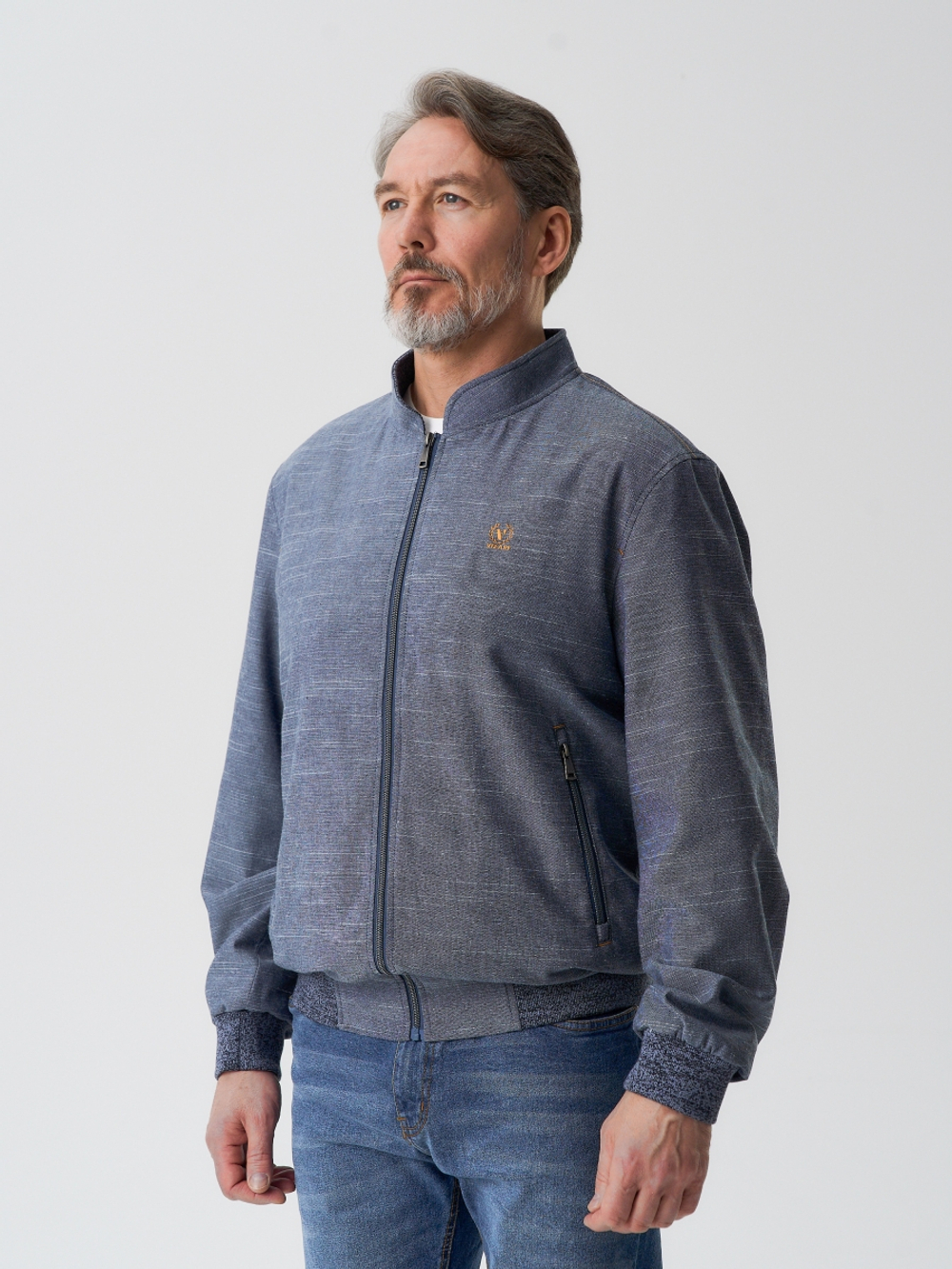 Ветровка мужская из натурального волокна в стиле smart-casual