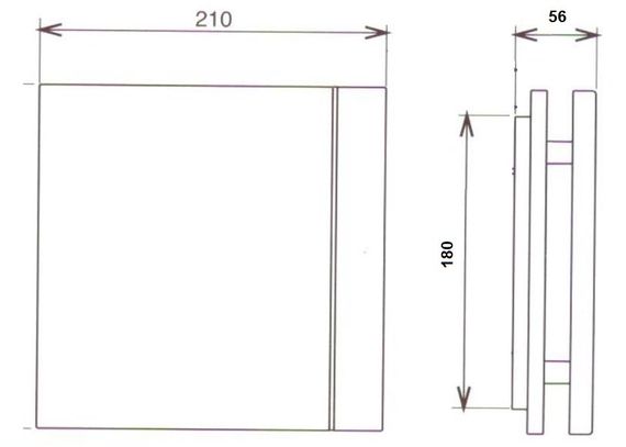 Лицевая панель для вентилятора Soler &amp; Palau Silent 200 Design Marble White