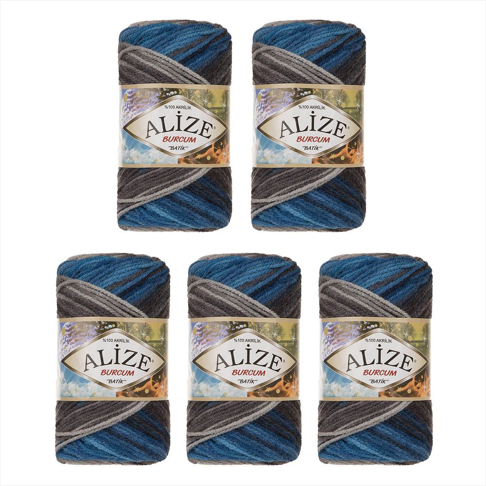Пряжа Alize (Ализе) Burcum Batik / уп.5 мот. по 100 г, 210м, 4200 секционный A