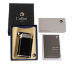 Зажигалка трубочная Colibri Pacific с тампером, матовый черный-хром