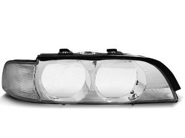 Комплект стекол передних фар для BMW 5 E39 (95-00) Chrome