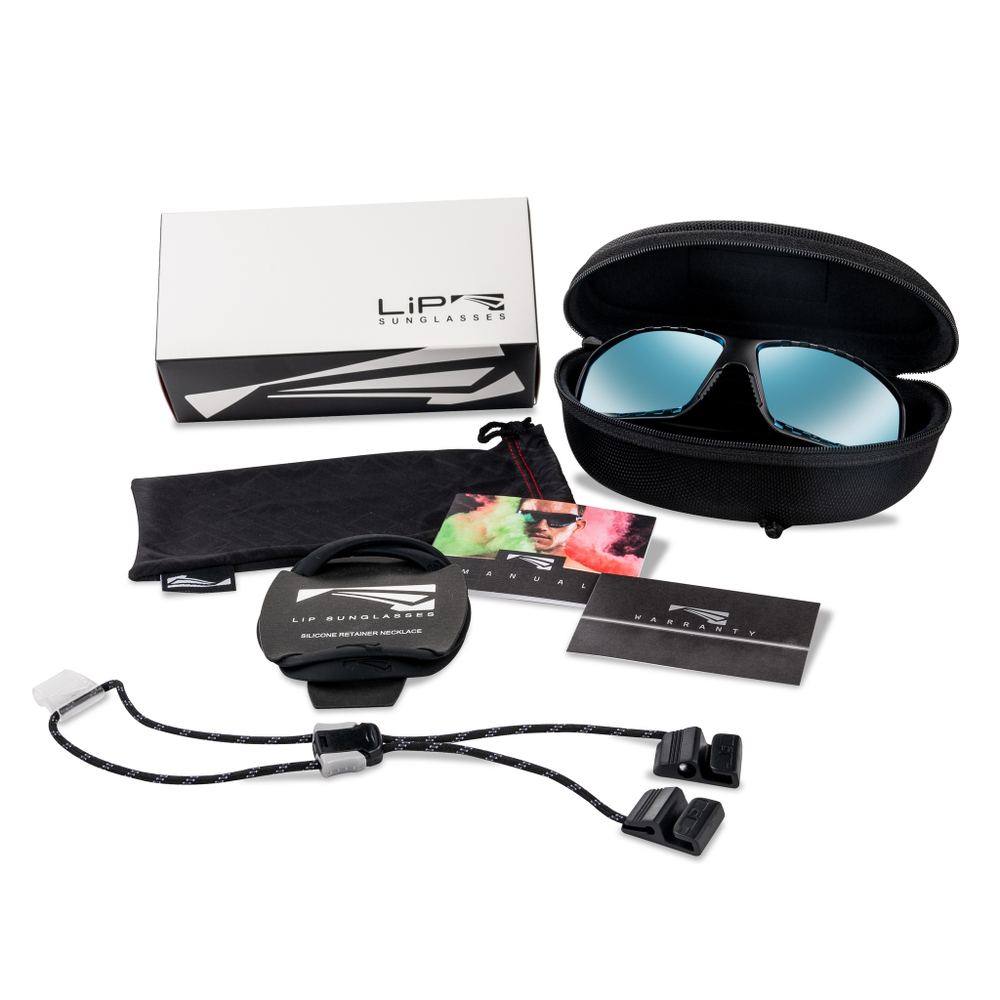 Спортивные очки LiP Surge / Matt Black / PC Polarized / VIVIDE Ice Blue Lens