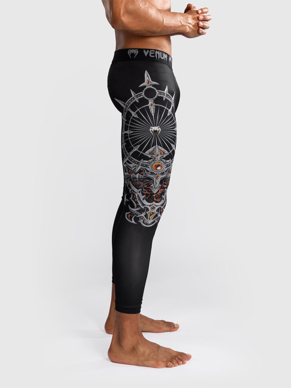Компрессионные штаны Venum Gladiator 5.0 Black/Silver