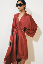 АТЛАСНОЕ ПЛАТЬЕ С КРУЖЕВОМ — ZW COLLECTION — ZARA
