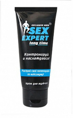 Крем пролонгатор "Long time" серии "Sex Expert" для мужчин 40г (Цвет: белый)