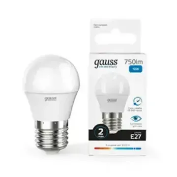 Лампа Elementary LED Шар 10W E27 6500K 53230 Gauss