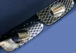 Хромированная решетка радиатора с боковыми и нижними сетками для Bentley Bentayga 2015-2020 Бентли Бентайга