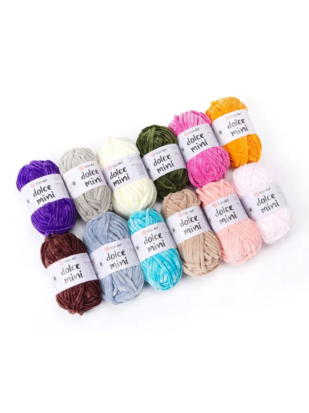 Дольче Мини (Dolce Mini) пряжа YarnArt 100%микрополиэстер 12х30г/32м набор D