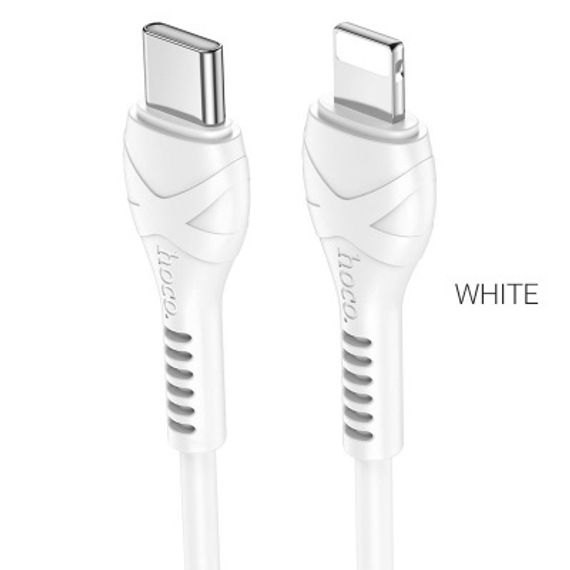 USB Кабель USB HOCO X55 Trendy, Type-C - Lightning, 3A, 1 м, белый