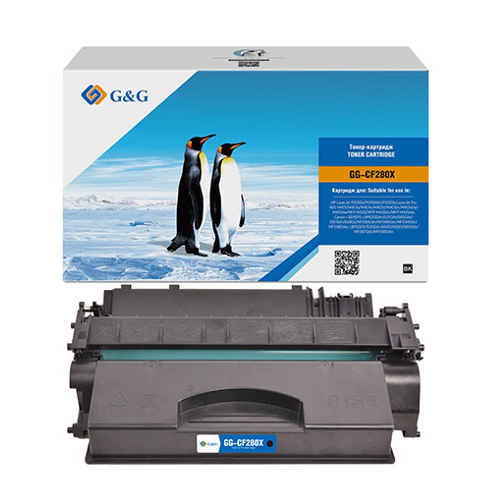 Картридж G&G, аналог HP CF280X/CE505X, Canon 719H (6.9k) Картридж G&G, аналог HP CF280X/CE505X, Canon 719H (6.9k)