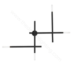 Wall design lamp Lines  (Black)