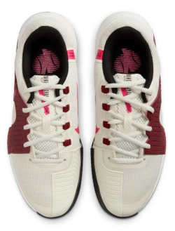 Женские теннисные кроссовки Nike Zoom GP Challenge 1 - pale ivory/rush pink/sail/team red