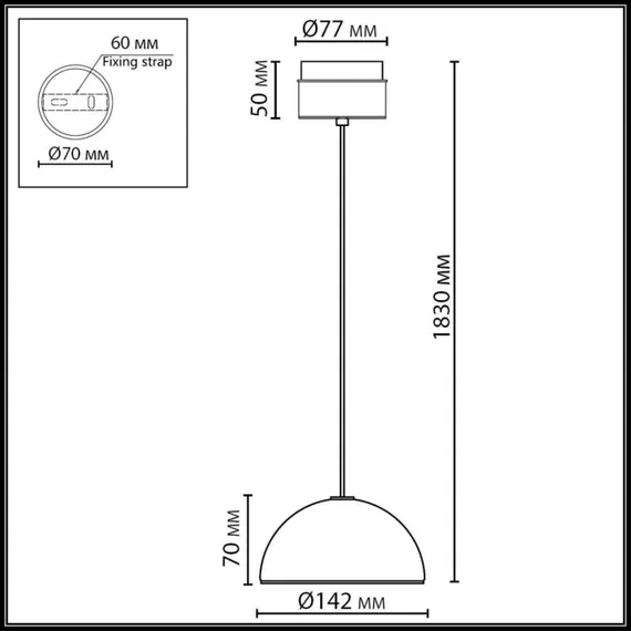 Подвесной светильник Lulu 5452/6L Odeon Light
