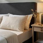 Простыня IKEA NATTJASMIN (НАТТЭСМИН), Светло-бежевый, 150x260 см