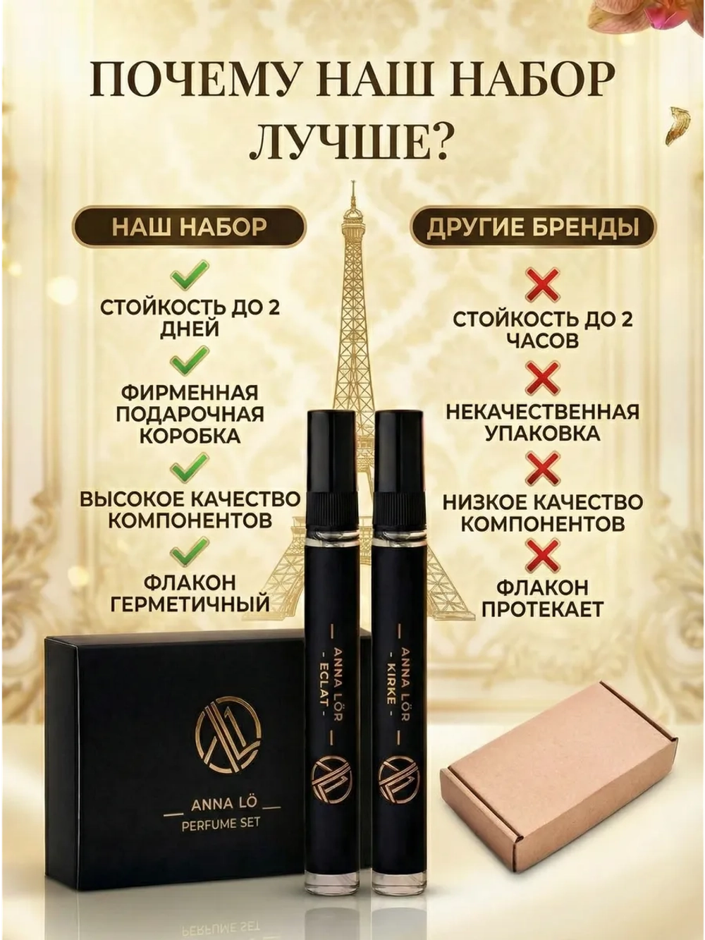 Духи мужские (набор 2 шт.) Versace Eau Fraiche & Lacoste