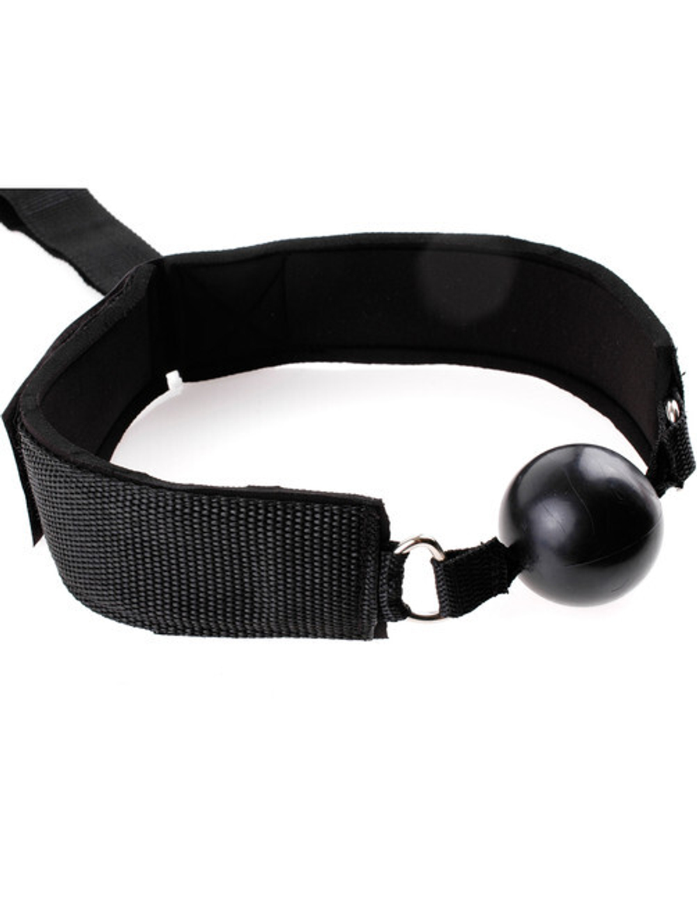 Фиксатор рук и шеи с кляпом Gag & Wrist Restraint (Цвет: черный)