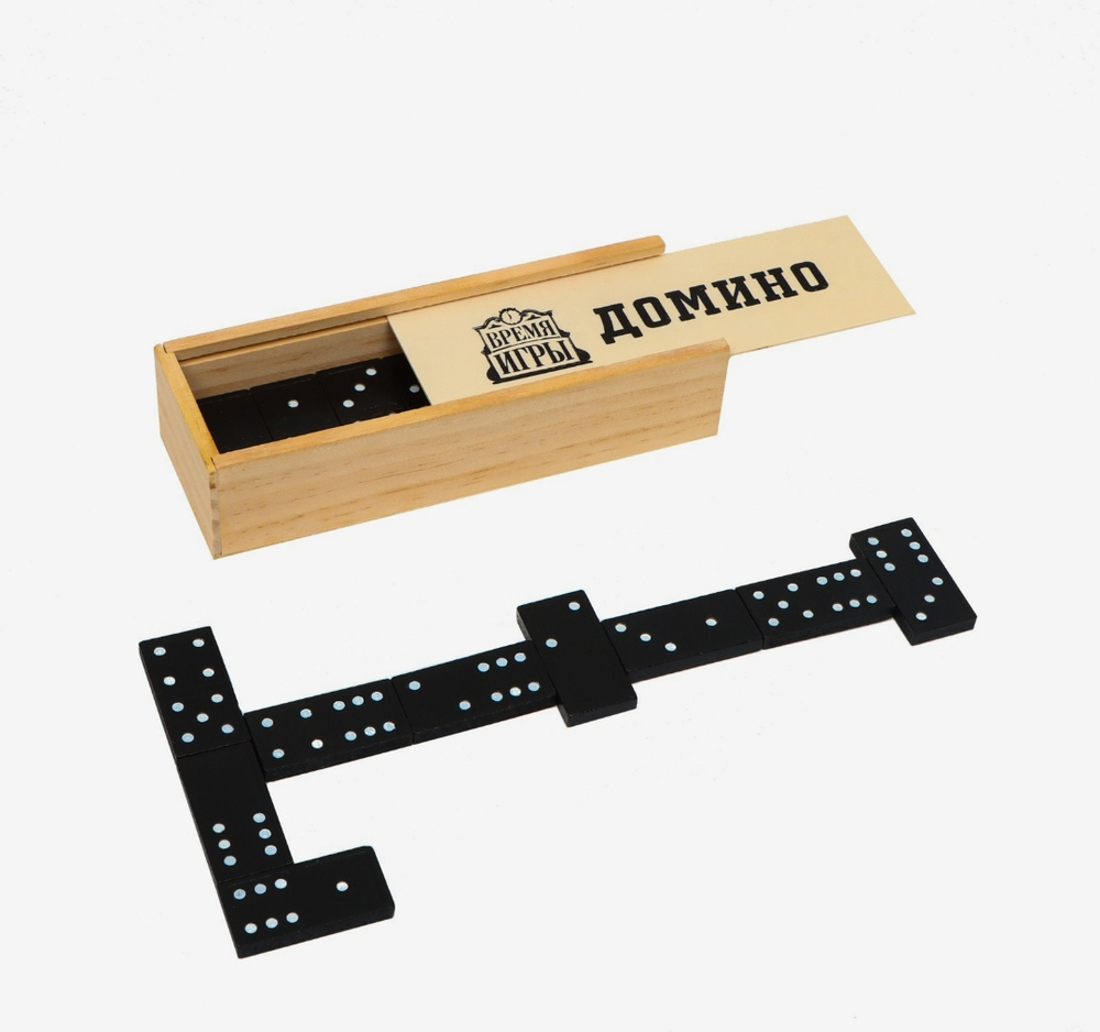 Домино «Классическое», 28 шт., костяшка 4×2 см