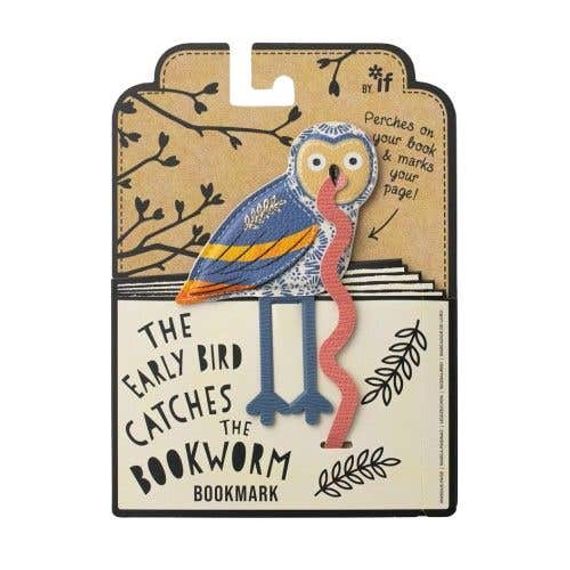 Əlfəcin \ Закладки \ Bookmark The Early Bird Bookmark - Owl