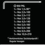 Набор Г-образных шестигранных ключей Hex-Plus WERA 05073391001