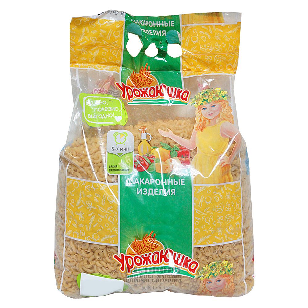 Макароны Урожаюшка Перья группа В, В/С ГОСТ 500г