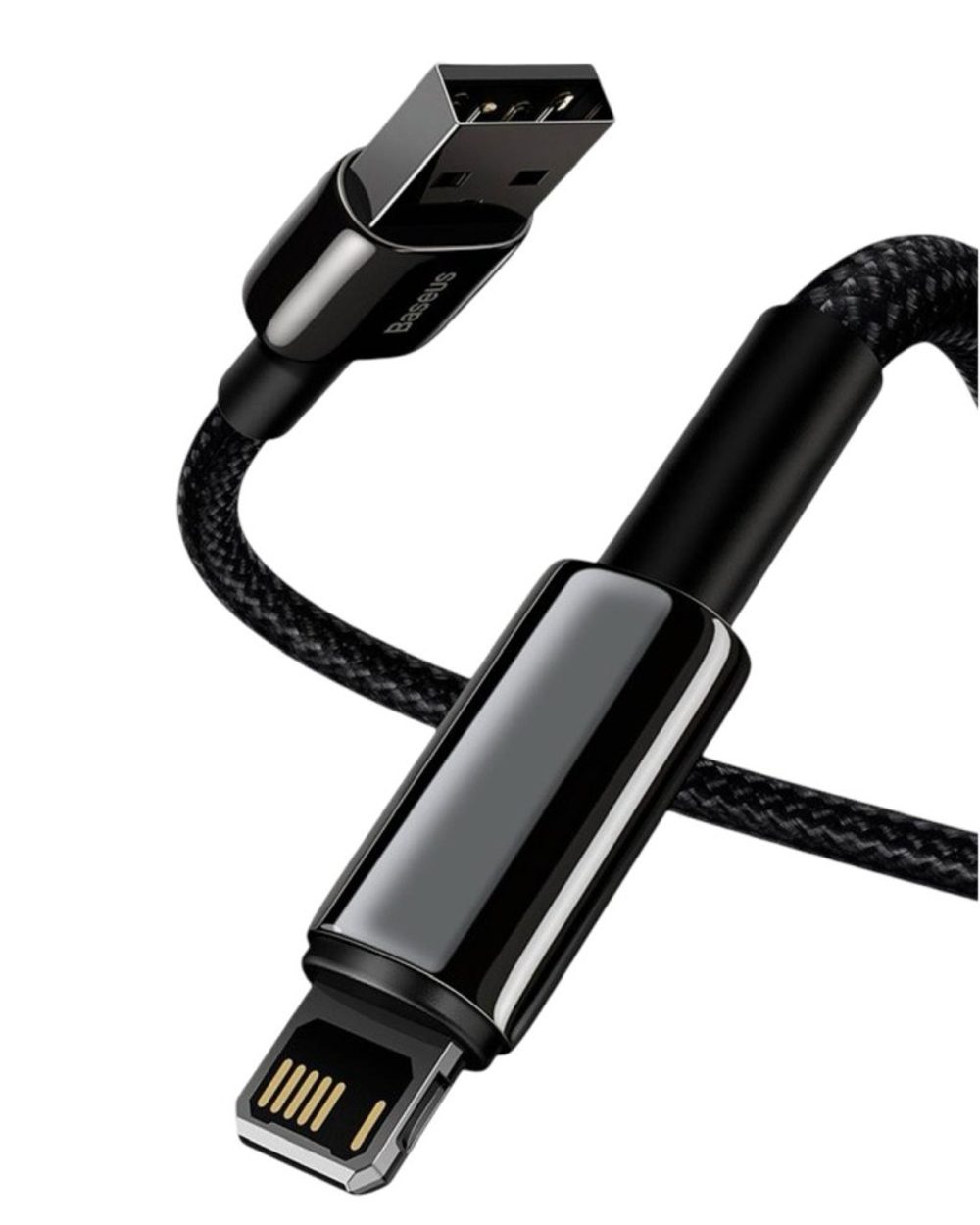 Baseus Tungsten Gold Fast Charging Data Cable USB to iP 2.4A 2m Black