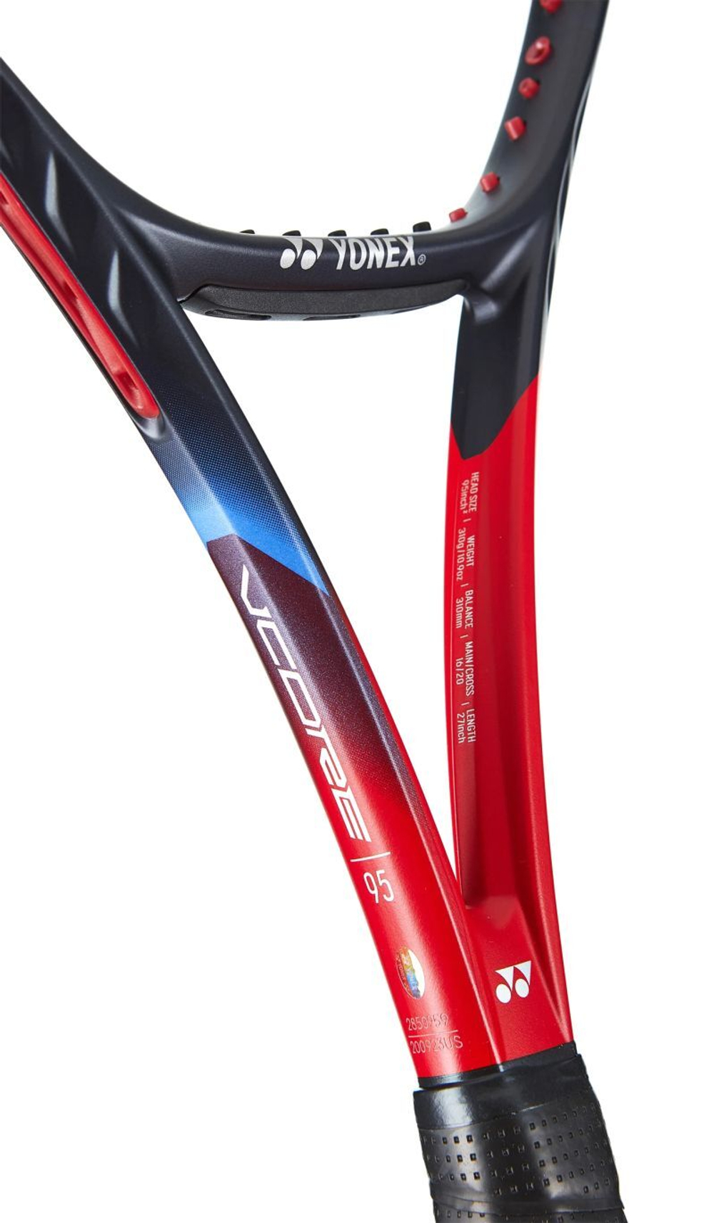 Теннисная ракетка Yonex VCORE 95 (310 g) SCARLET + Струны + Натяжка