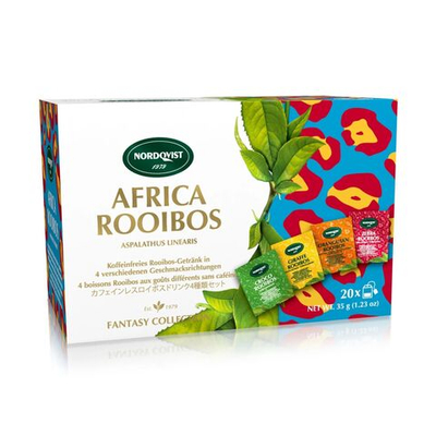 Чай ройбуш Nordqvist Afrikka Rooibos Чай 4 вкуса пакетиках 20шт (из Финляндии)