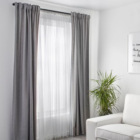 Комплект штор IKEA LILL (ЛИЛЛЬ), Белый, 280х250 см, 2 шт