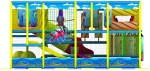 Детский игровой лабиринт «Крокодил Гена» 34,6 м² (7,3*4,9*2,51м)