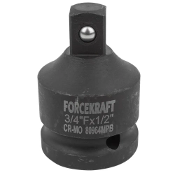 Адаптер-переходник ударный 3/4''(F)х1/2''(M) FORCEKRAFT FK-80964MPB