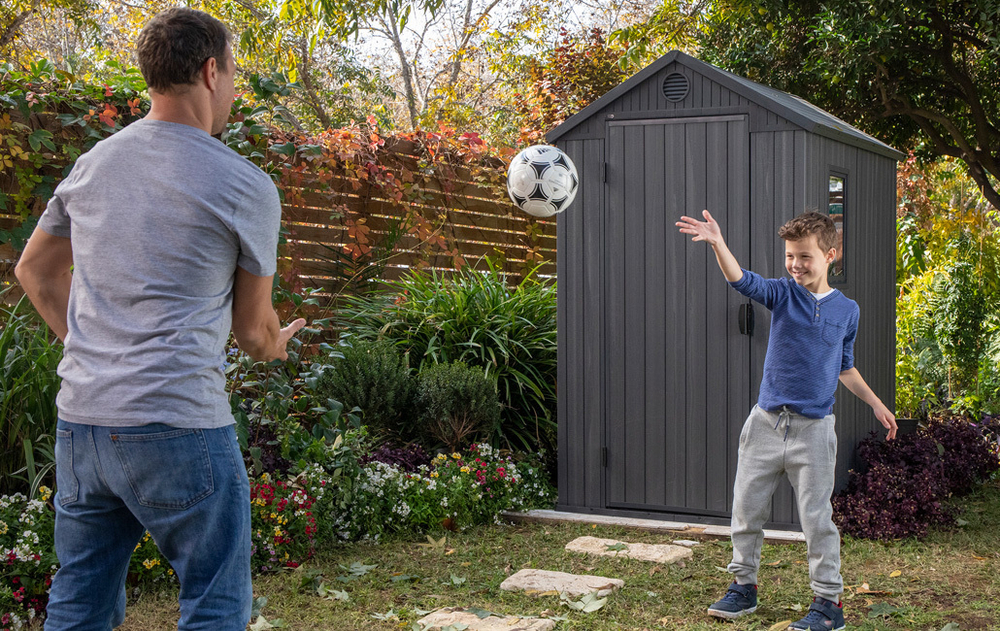 Пластиковый сарай Keter Darwin 4x6 grey