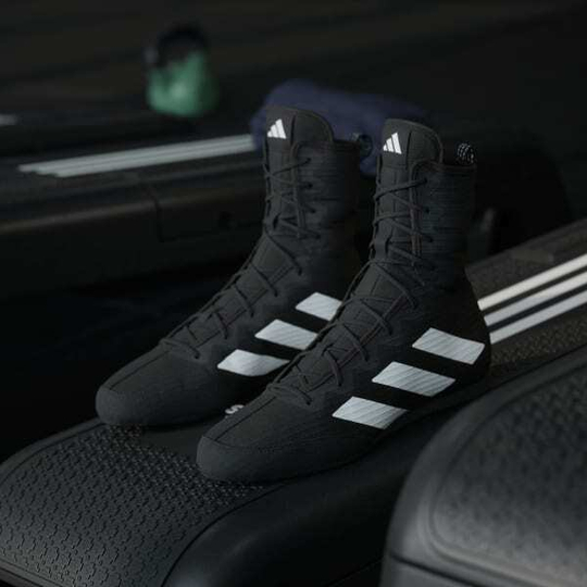 Adidas Высокие кроссовки Box Hog 4, черный/белый