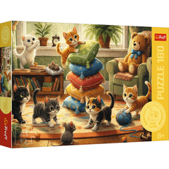 Pazl \ Puzzle \ Пазлы Puzzles - "160" - Kitten Mischief / Trefl