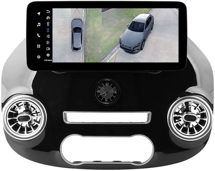 Магнитола для Mercedes-Benz Vito W447 2014-2024 без NTG - Teyes LUX ONE 360 монитор 12.3" 2K QLED на Android 10, Быстрая, CarPlay, 4G SIM-слот, 4 камеры в комплекте