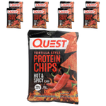 Quest Nutrition, Протеиновые чипсы по типу тортильи, острые и пряные, 8 пакетиков по 32 г (1,1 унции)