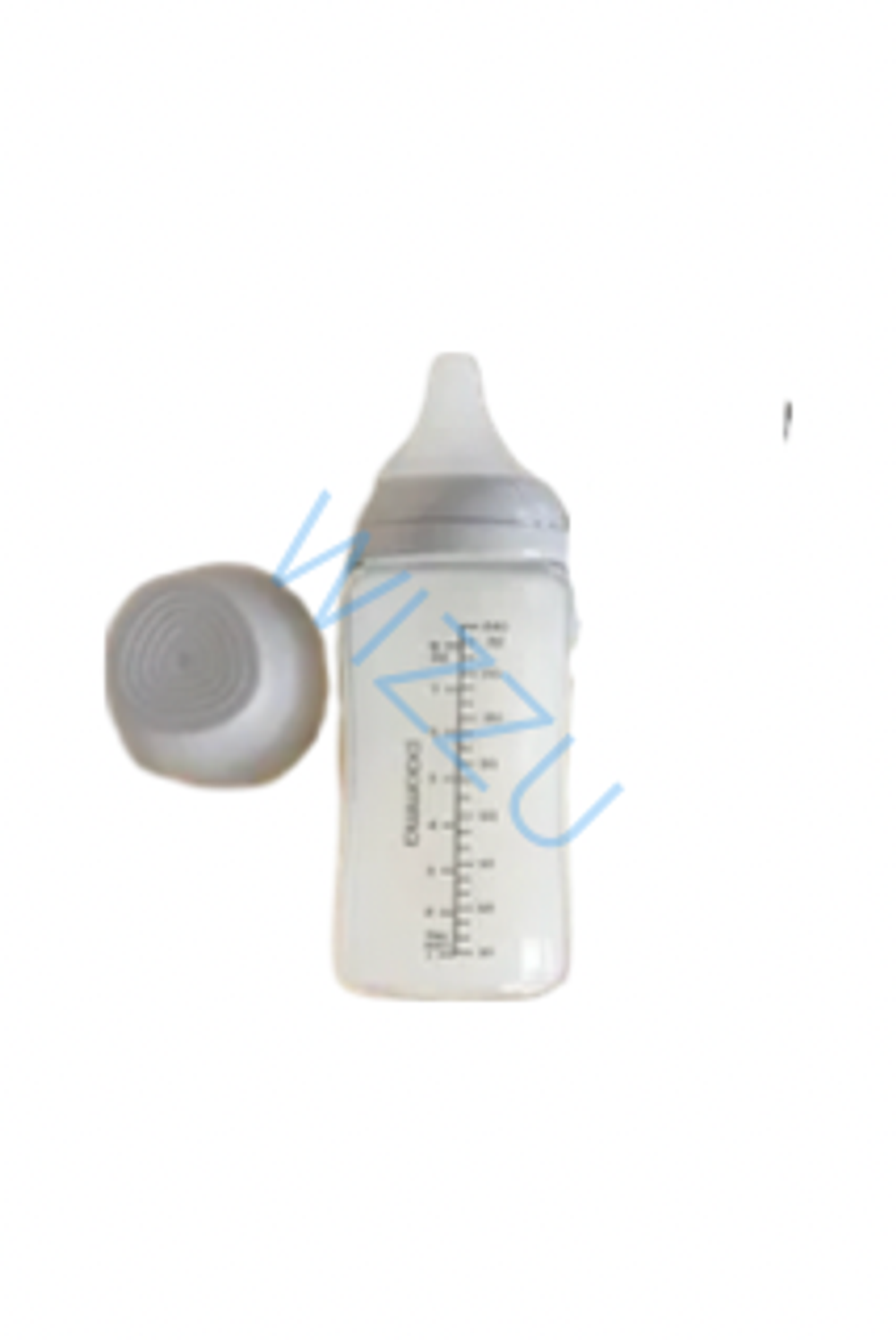 Стеклянная бутылочка Paomma 240 ml, Light Grey