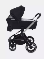 Коляска детская MOWBaby "ZOOM"PU (2в1) RA086 Silver Black