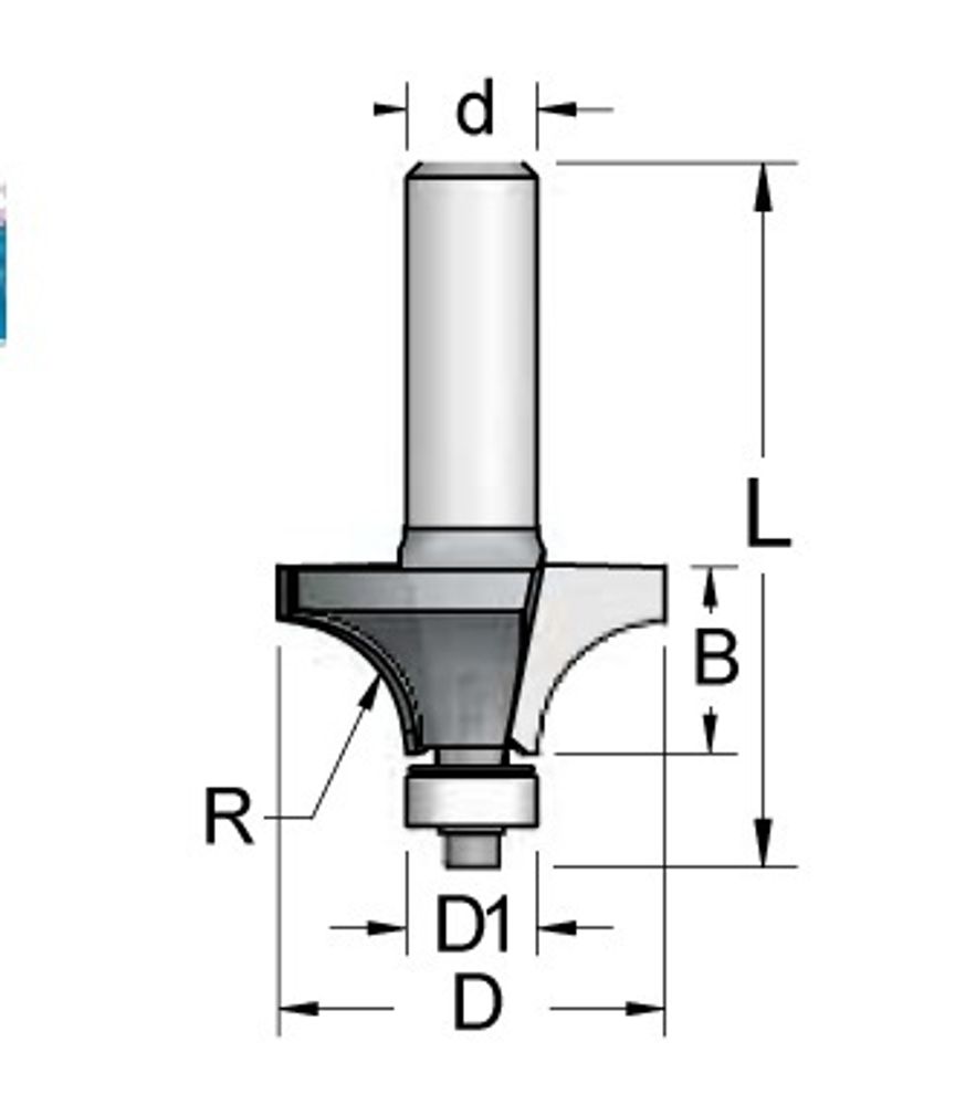 Фрезы концевые радиусная D28.6 RW08002B