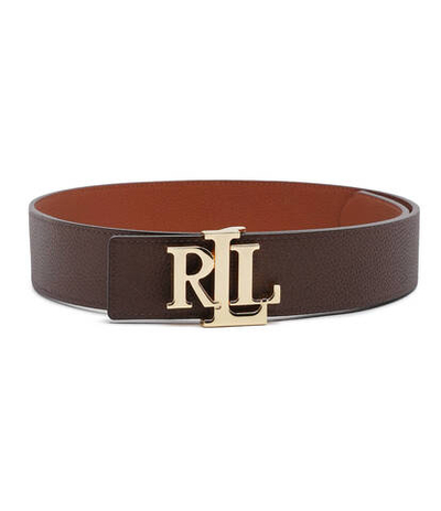 Двухсторонний кожаный Pasek LAUREN RALPH LAUREN - коричневый(412912040)