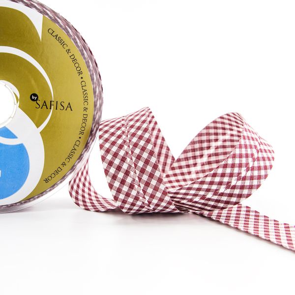 Косая бейка с рисунком 30 мм / 25 метров, диз.5400, 58, Safisa (Spiral)