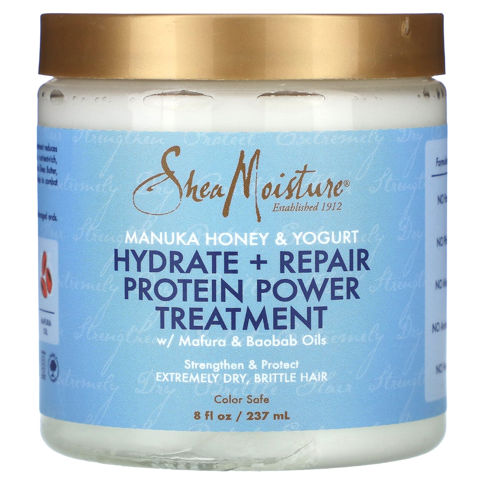SheaMoisture, Manuka Honey & Yogurt, увлажняющий и восстанавливающий протеиновый комплекс, 237 мл (8 жидк. унц.)