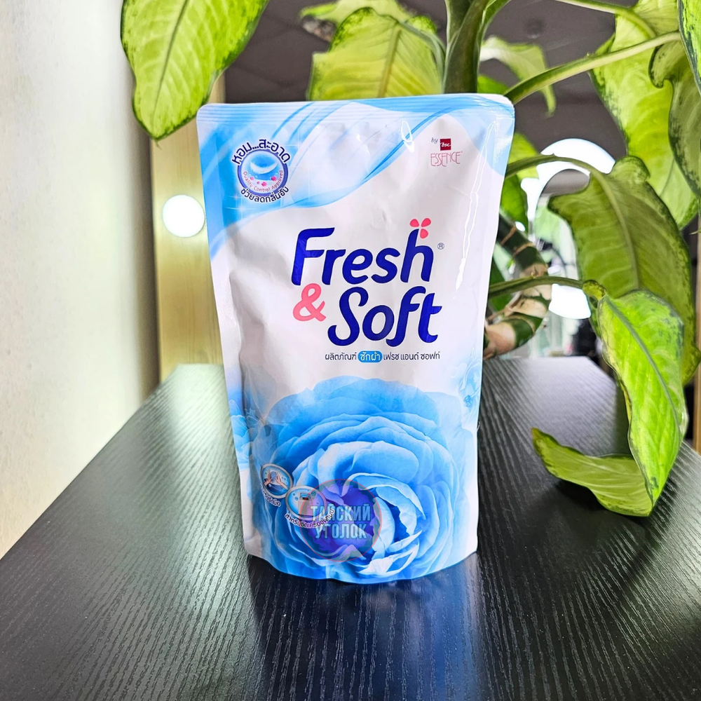 Жидкое средство для стирки LION Fresh & Soft Morning Kiss (голубой) 400 мл